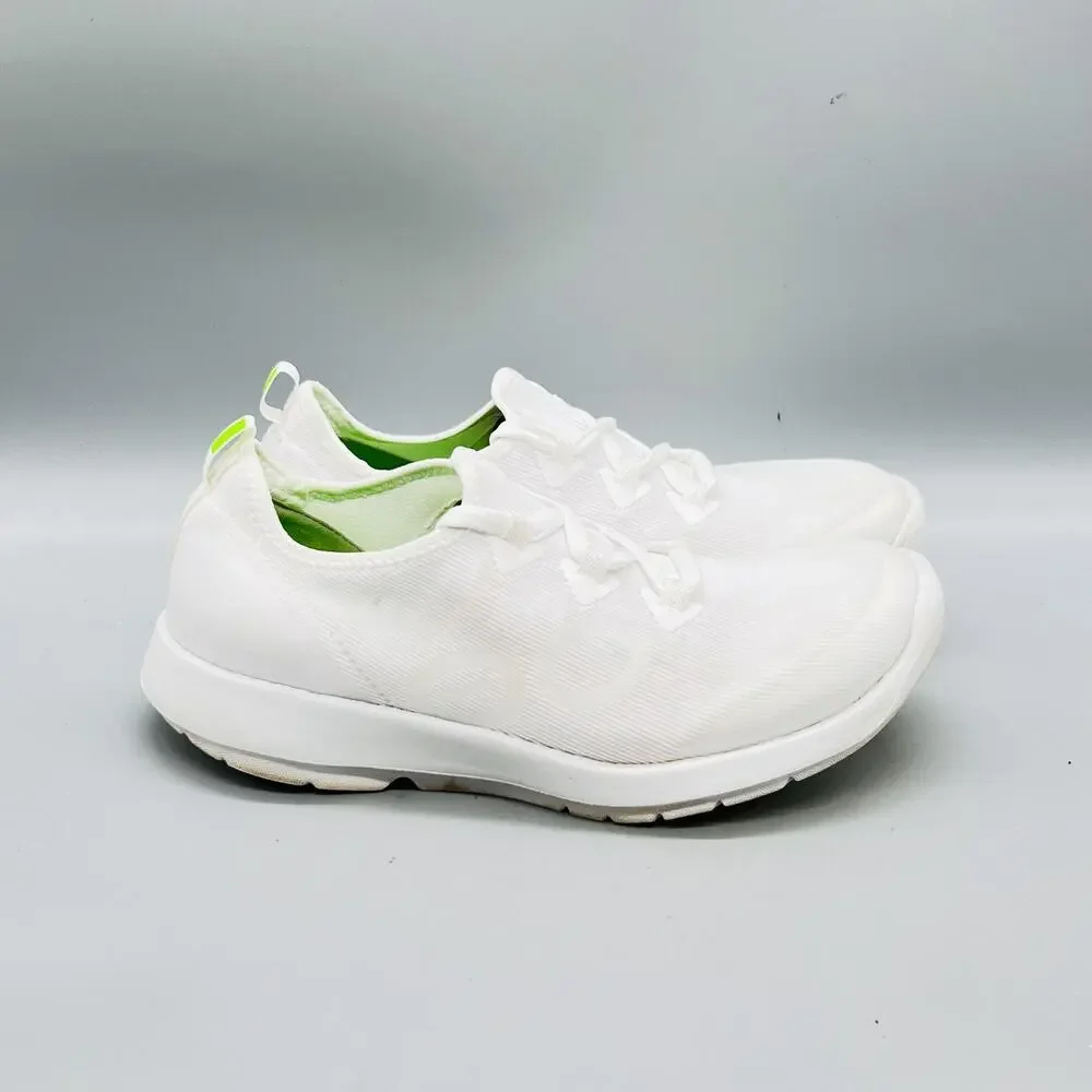 OOFOS Shoes Womens 8.5 White Mesh Low Top Walking Athletic Sneakers Comfort